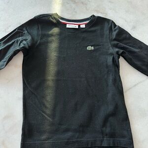 Lacoste Kids Black Long Sleeve Shirt